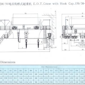 QD型5-350噸吊鉤橋式起重機